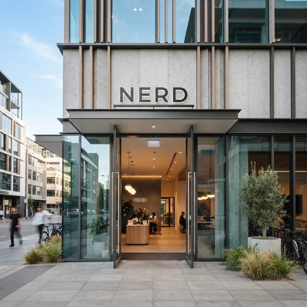 NERD coworking space entrance